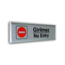 Alumınyum Plate Yönlendirme Levhaları Kapı İsimlikleri 7*25 cm 7