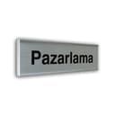 Alumınyum Plate Yönlendirme Levhaları Kapı İsimlikleri 7*25 cm 8