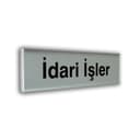 Alumınyum Plate Yönlendirme Levhaları Kapı İsimlikleri 7*25 cm 9