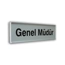 Alumınyum Plate Yönlendirme Levhaları Kapı İsimlikleri 7*25 cm 13