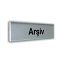 Alumınyum Plate Yönlendirme Levhaları Kapı İsimlikleri 7*25 cm 21