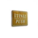 Folyo Sticker İitniz -Çekiniz  11*7,5 cm 2